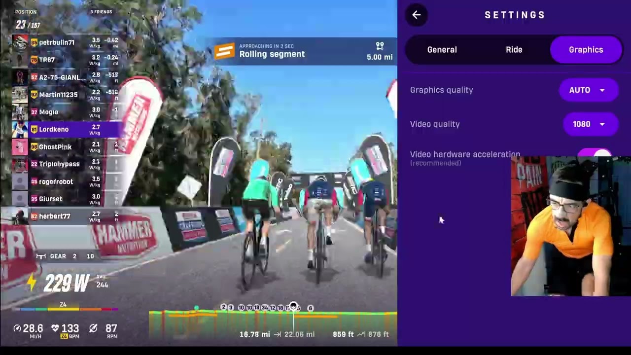 Rouvy race E-Fondo Florida, SENA Gran Fondo National Series