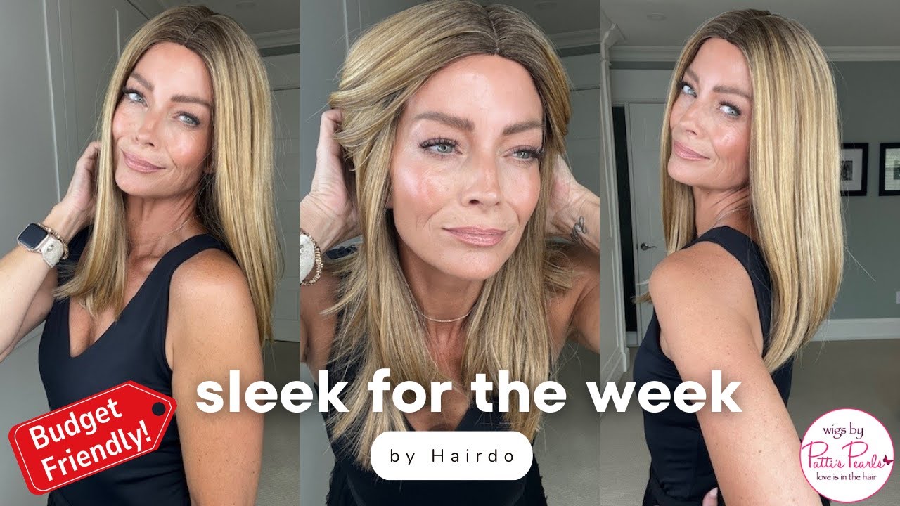 SLEEK FOR THE WEEK by Hairdo in Rooted Ginger Blonde | Wig Review | WigsByPattisPearls.com