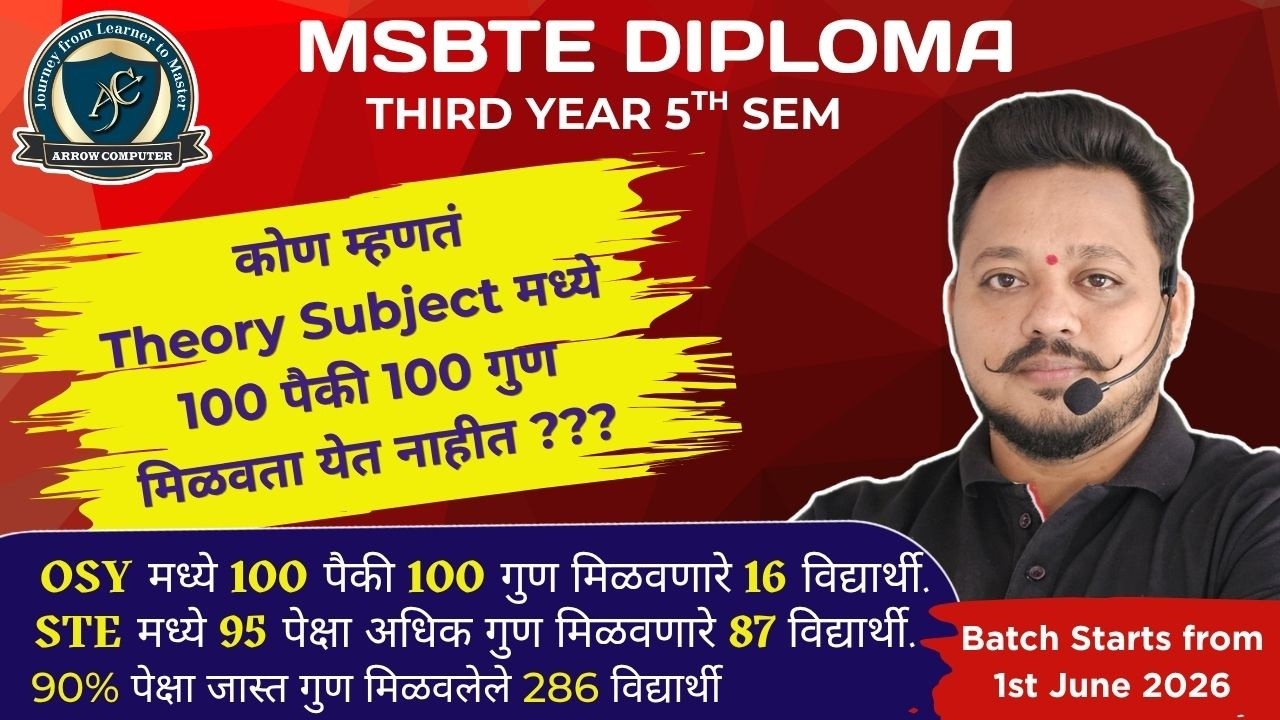 MSBTE Diploma | 2026 - 27 | Computer Engineering  | TY | Sem 5 | Introduction | Scheme | Syllabus