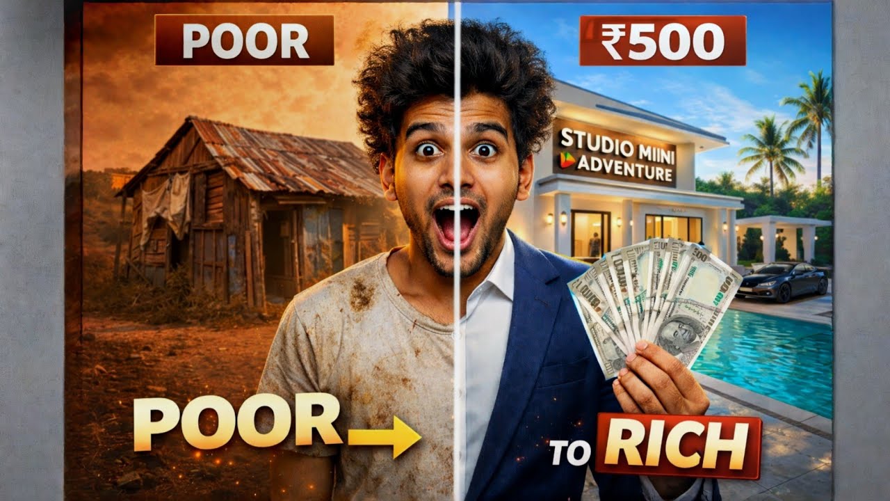 सिर्फ ₹2000 में YouTube Studio Setup | Before vs After 😍 l  Mini Adventure”