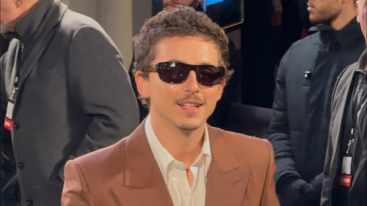 TIMOTHÉE CHALAMET IN PARIS FOR THE MARTY SUPREME PREMIERE