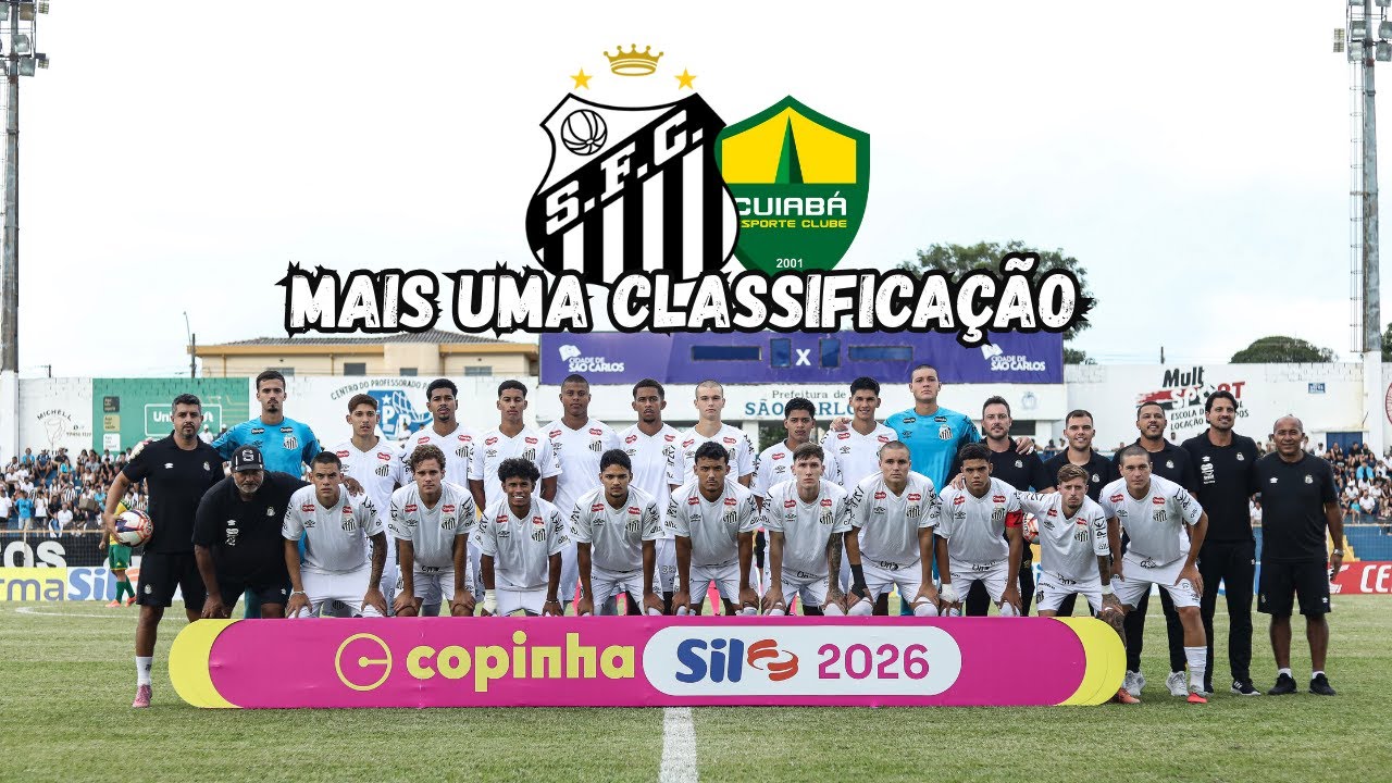 JP CHERMONT MARCA E SANTOS AVANÇA NA COPINHA | SANTOS 1x0 CUIABÁ