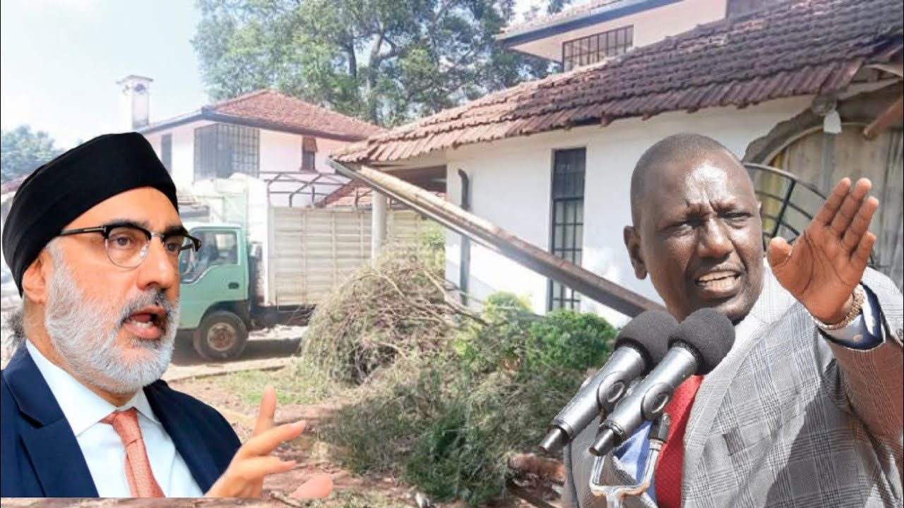 Drama as Billionaire Jaswant Rai's palatial home is demolished to pave way for Ruto's project!!