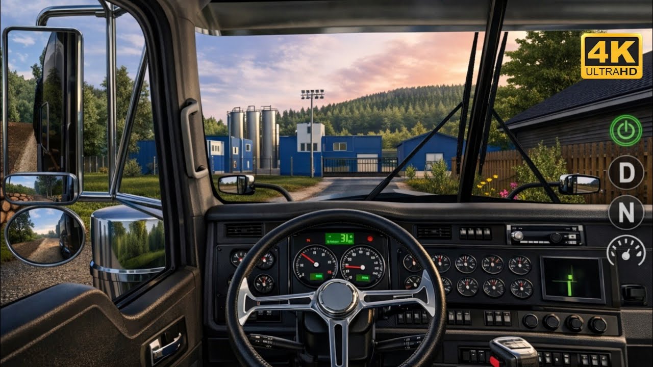 Universal Truck Simulator |🐄 Beef Delivery Across IMPOSSIBLE Mountain Road!  4k Ultra Graphics 