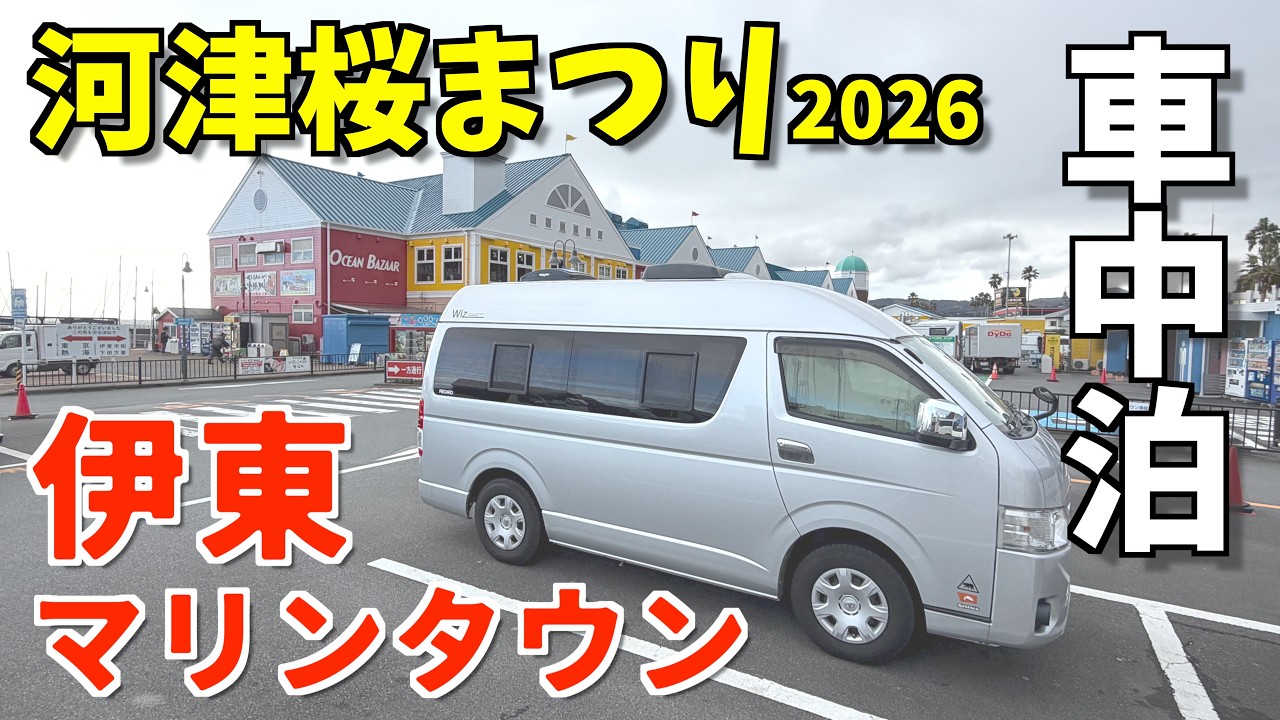 東伊豆での車中泊はここ！河津桜まつり2026