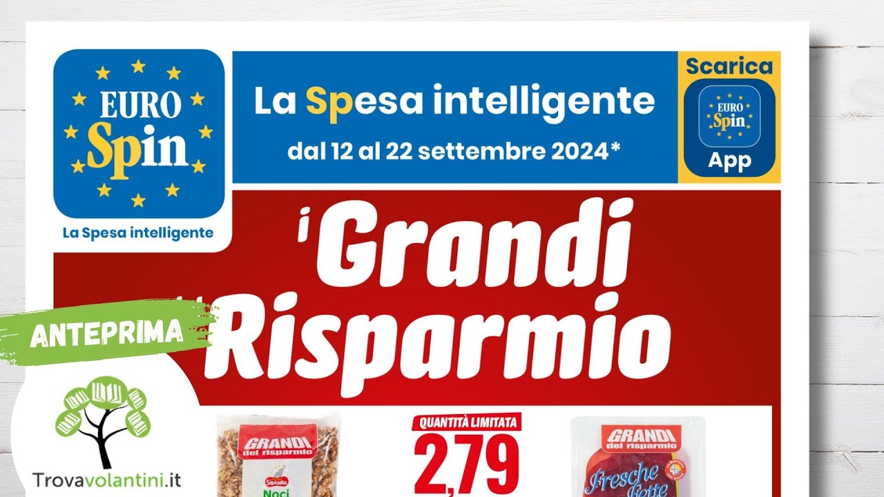VOLANTINO EUROSPIN  dal 12 al 22 settembre 2024 