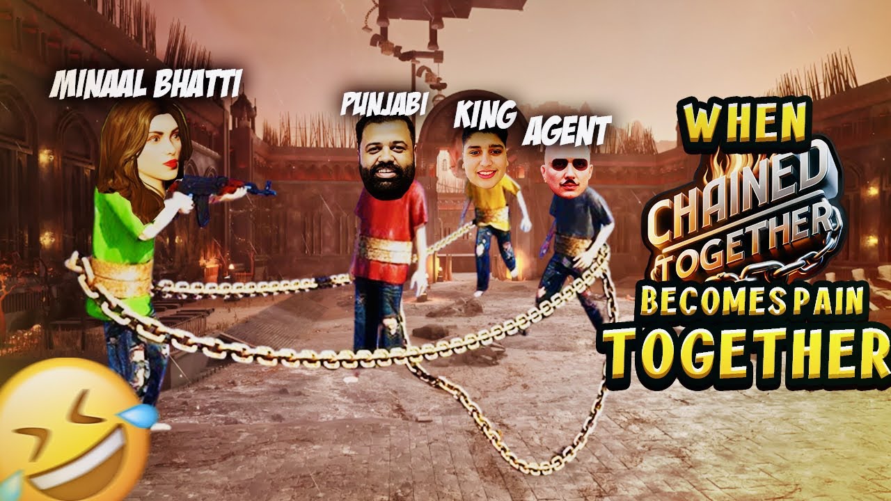 Epic Fails & Funny Moments in Chained together Ft. @kingofficial69 @AgentPlays01& @BULLETPUNJABI