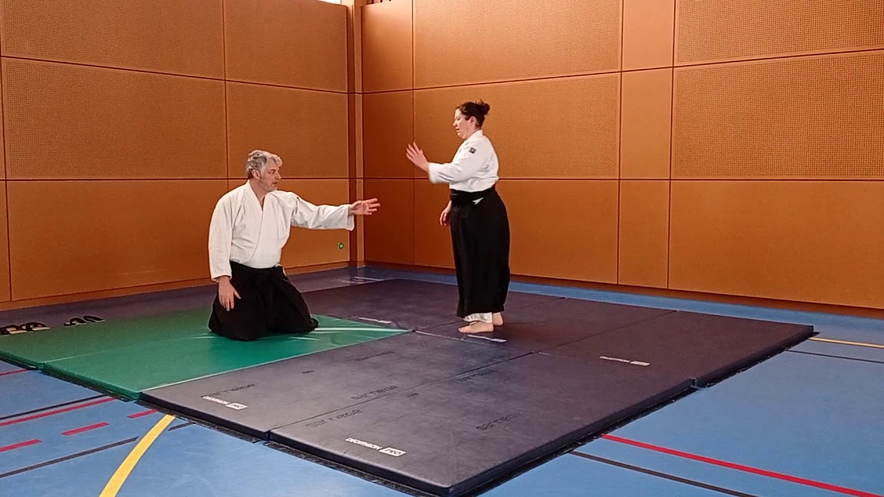 hanmihandachiwaza techniques de base ushiro ryokata dori