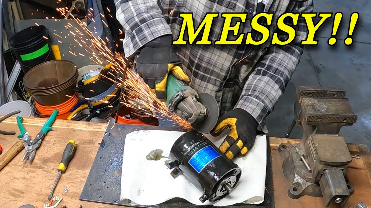 This Compressor OOZED The GOO!!  Scrapping For Copper & My Mental Health.  SPARKS Were Flying!
