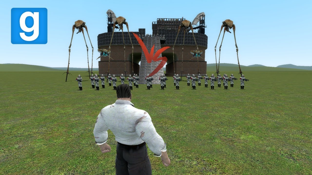 Senator Armstrong vs Combine Army BASE | GMOD fights, Huggy Wuggy, Godzilla