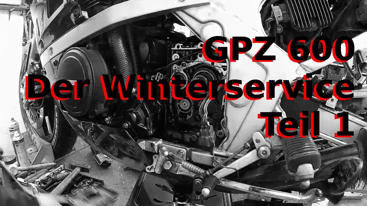 Kawasaki GPZ600 - der Winterservice, Teil 1