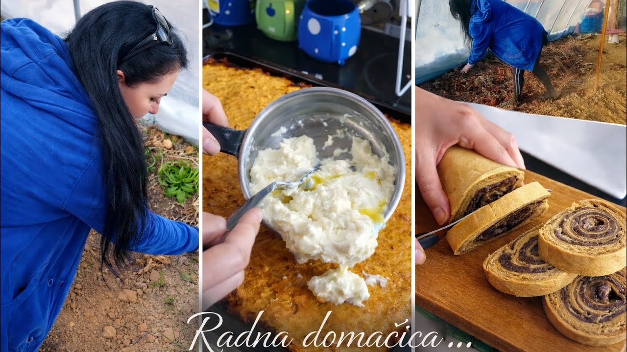 Od jutra u plasteniku do tople večere i kolača na stolu 💛 /Moj radni dan 