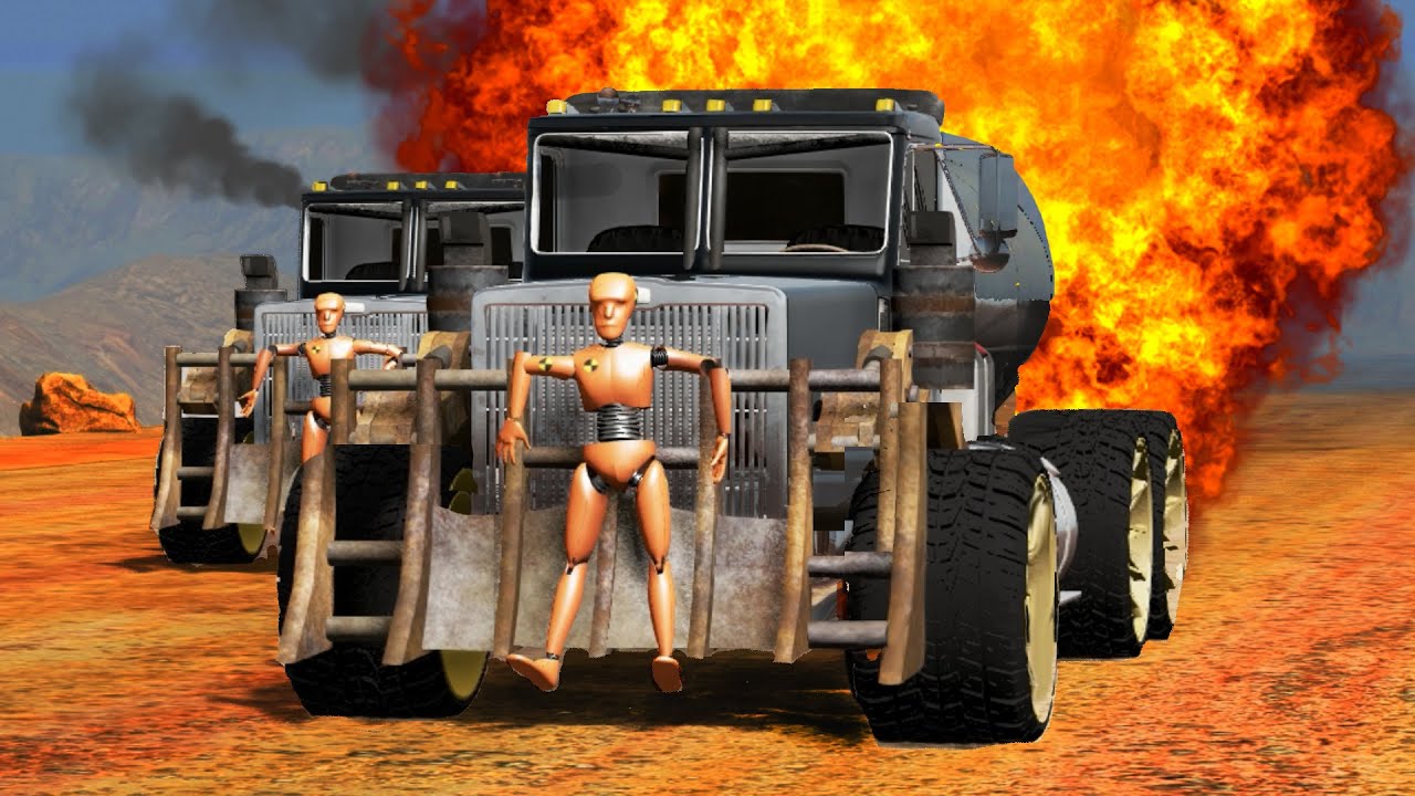BeamNG.Drive - Cars vs Rocket Cars