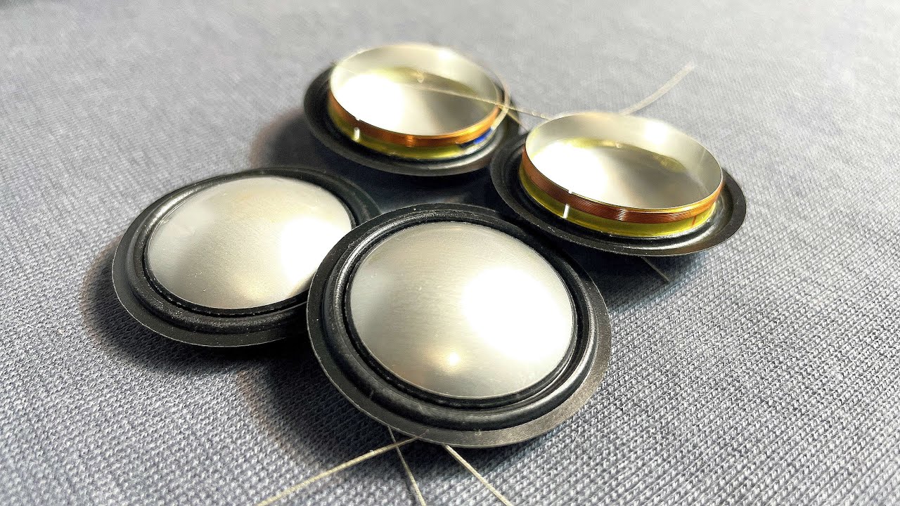 How to repair speakers? Voice coil Tweeter diaphragm Aluminium Titan Silk Ceramic.
