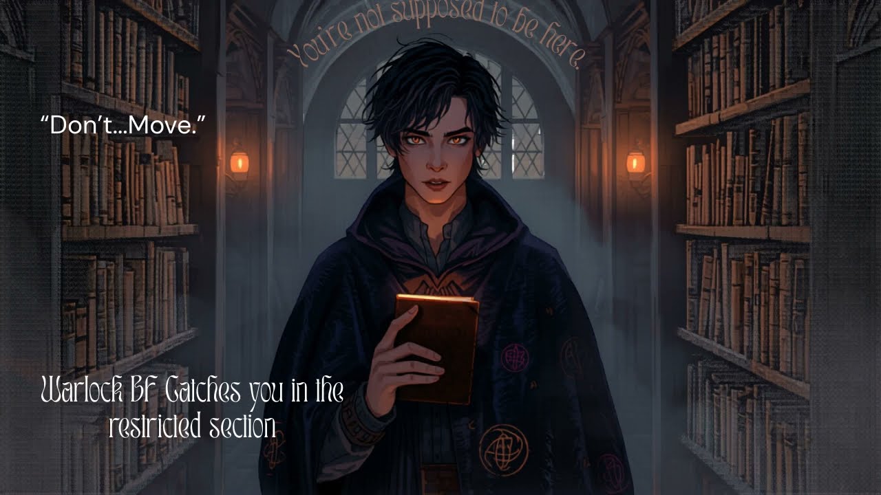 [Fantasy BF Roleplay ASMR] Wizard Boyfriend Rescues You from Restricted Section [Whispers] [Comfort]