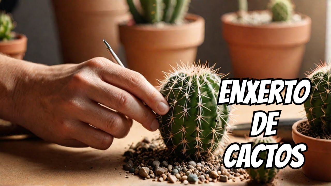 Como Fazer enxerto de Cactos Rápido e fácil!🌵