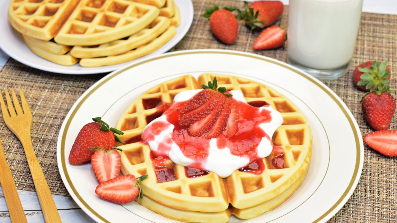 Los Mejores Waffles!🧇Crujientes por Fuera y Suaves por Dentro