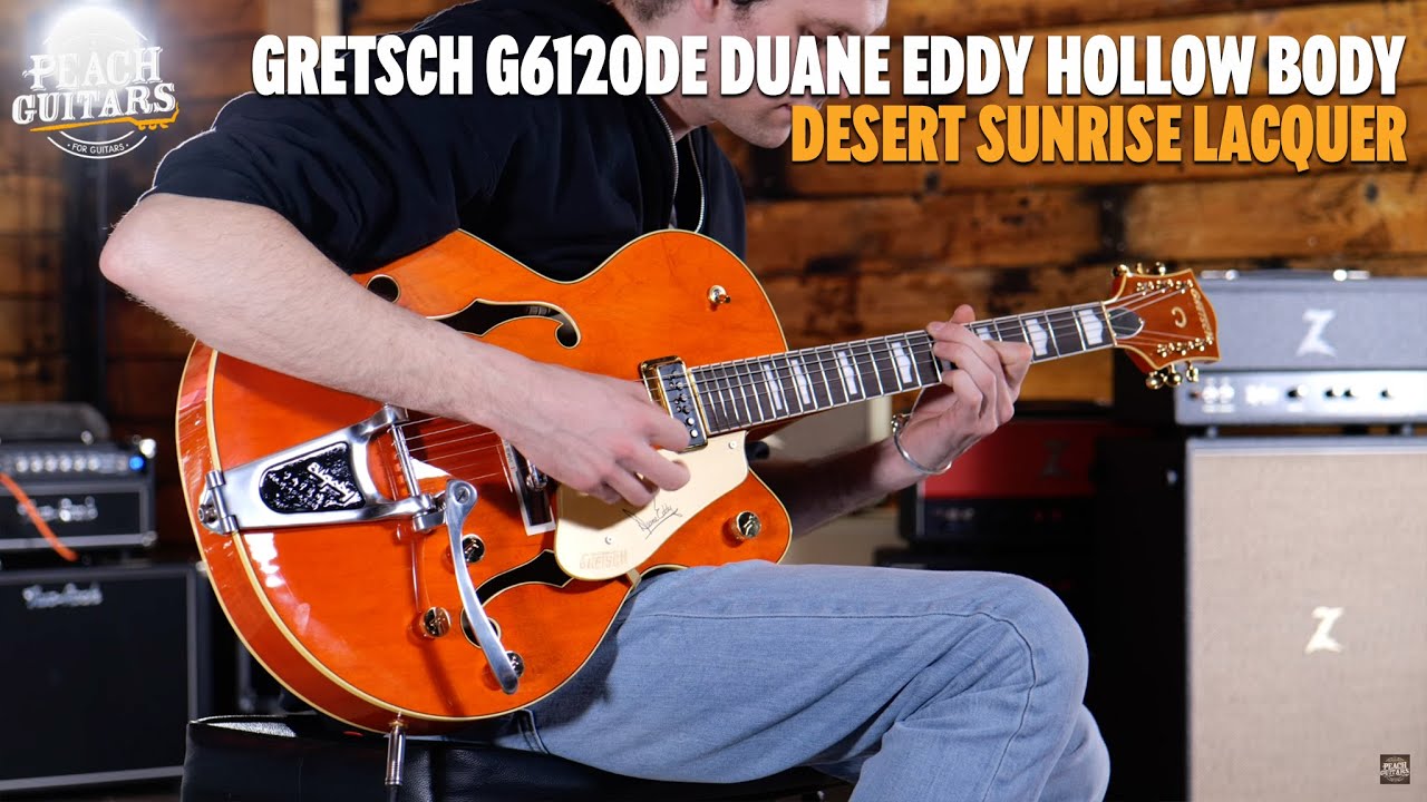 No Talking...Just Tones | Gretsch G6120DE Duane Eddy Signature Hollow Body | Desert Sunrise Lacquer