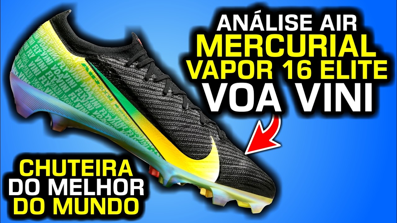 A chuteira do MELHOR do MUNDO ✈️ - Análise chuteira campo Nike Zoom Mercurial Vapor 16 Elite Vini Jr