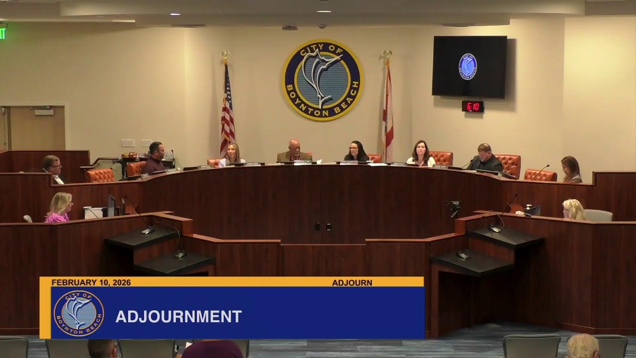 City of Boynton Beach, Fl February 10, 2026 Special Commission Meeting