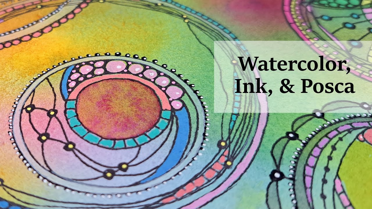 Taking Time to Create an Intuitive, Meditative, Joyful Watercolor and Mixed Media Painting