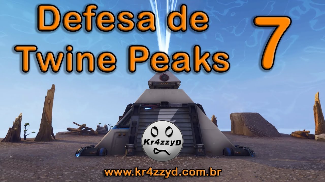 Defesa de Escudo Anti tempestade 7 de TWINE PEAKS SOLO! - Fortnite Salve o Mundo - Kr4zzyD