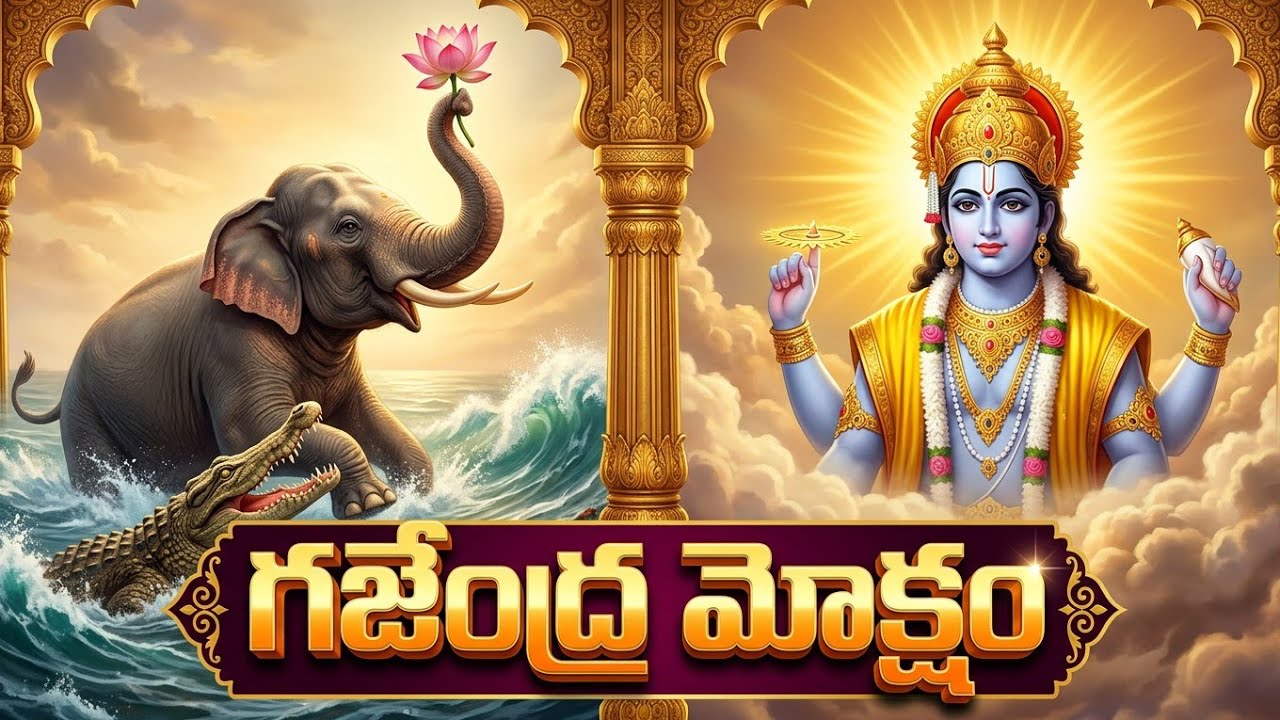 Gajendra moksham katha in telugu | గజేంద్ర మోక్షం కథ | Kathaamrutham 