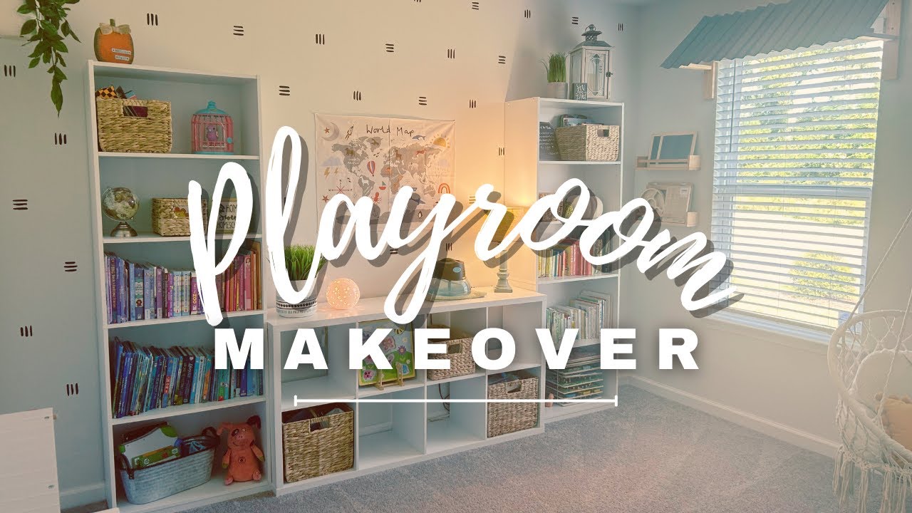 Small Space PLAYROOM MAKEOVER on a BUDGET//ORGANIZATION & TOY DECLUTTER