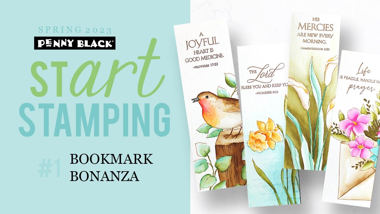 Create a Set of Handmade Bookmarks | stART stamping video series | Video 1 of 10