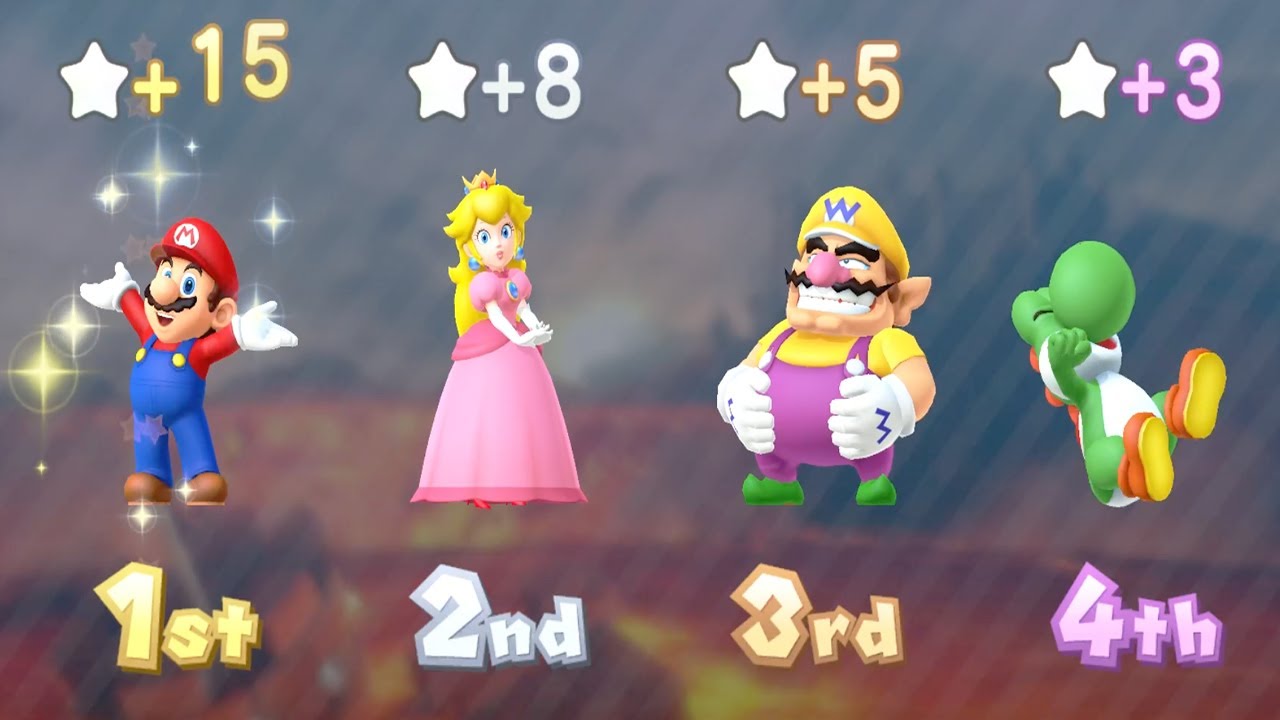 Mario Party 10 Chaos Castle - Mario vs Peach vs Wario vs Yoshi (Very Hard)