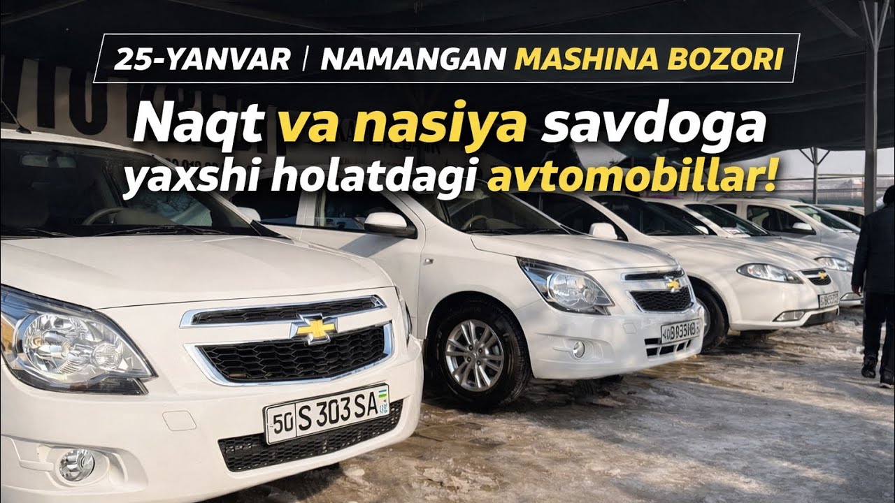 25-YANVAR NAMANGAN MASHINA BOZORI — ENG YAXSHI MASHINALAR! Naqt va halol nasiya savdoga!