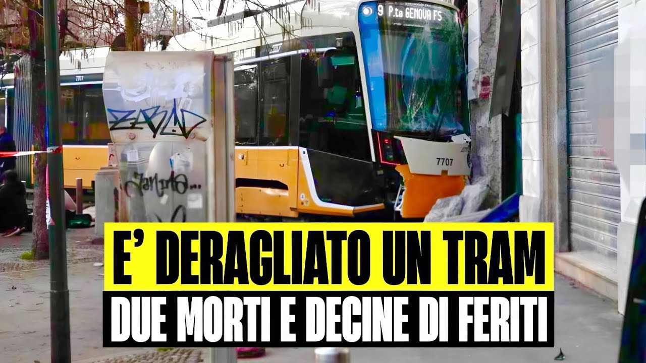ULTIM'ORA È DERAGLIATO UN TRAM A MILANO: DUE MORTI E DECINE DI FERITI. SOCCORSI SUL POSTO