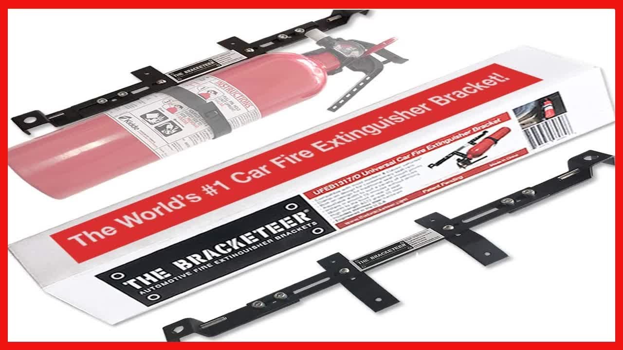 The Bracketeer Car Fire Extinguisher Bracket | Universal Design Fits Most Vehicles | 20,000 Sold