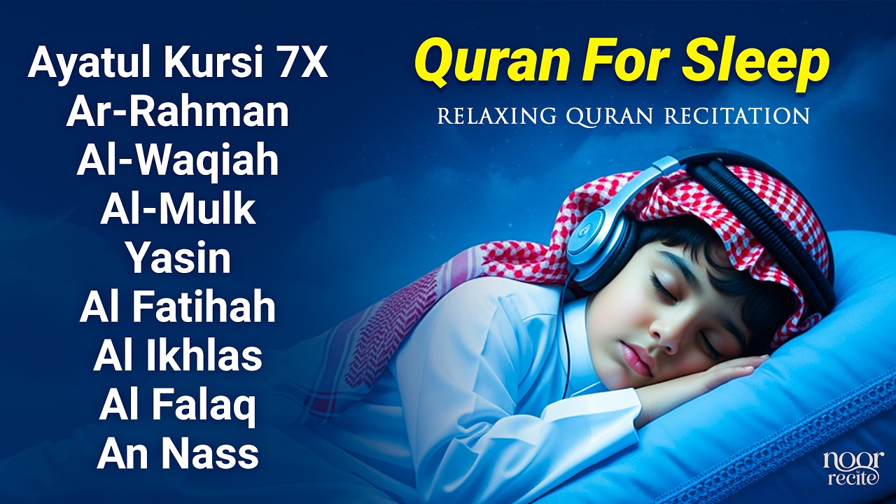 Relaxing Quran for Spiritual Healing | Ayatul Kursi, Al Fatiha, Surah Yasin, Ar Rahman, Waqiah, Mulk