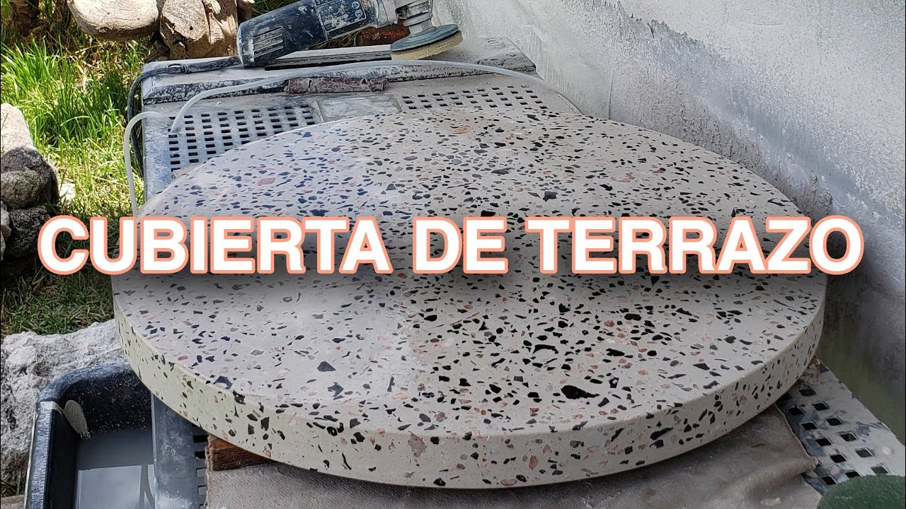 Cubierta de terrazo para una mesita de centro