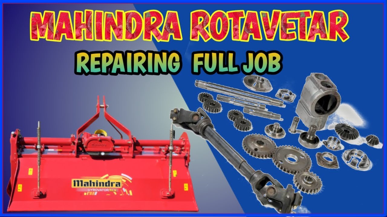 mahindra rotavator repair || rotavator bearing change || full Job