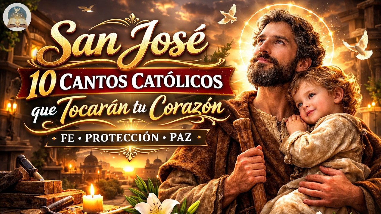 San José 🙏 Cantos Católicos Poderosos para Orar | Música que Sana el Corazón. Música a SAN JOSÉ