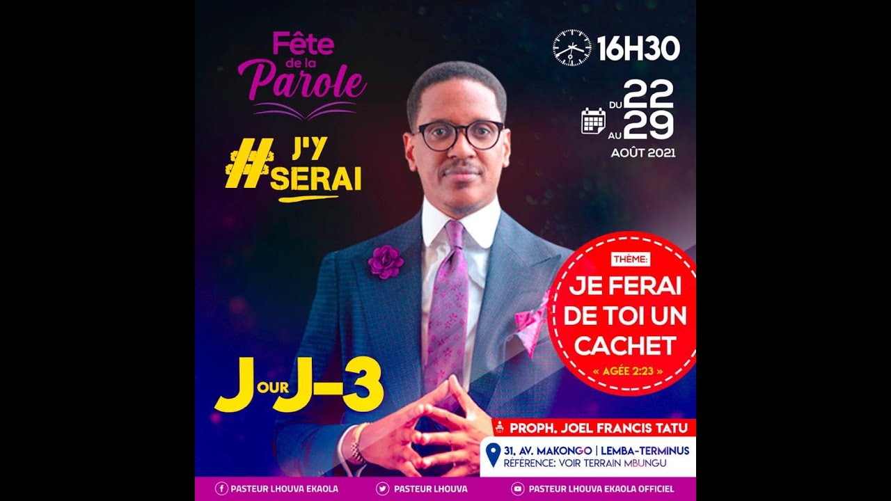 🔴 L'onction pour un ministère- cachet dans cette génération avec le Prophète Joel Francis Tatu