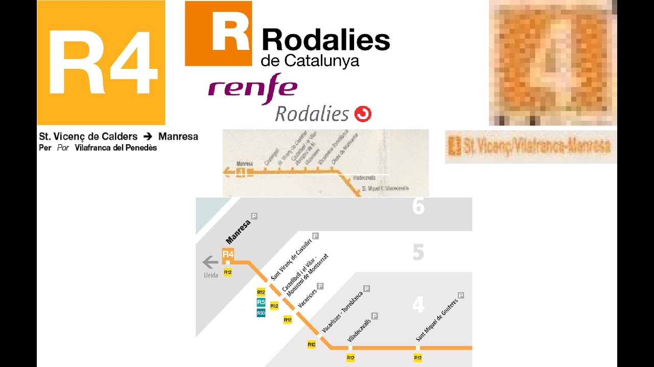 Rodalies R4. UT 447.-Trayecto de Sant Vicenç de Castellet a Manresa.