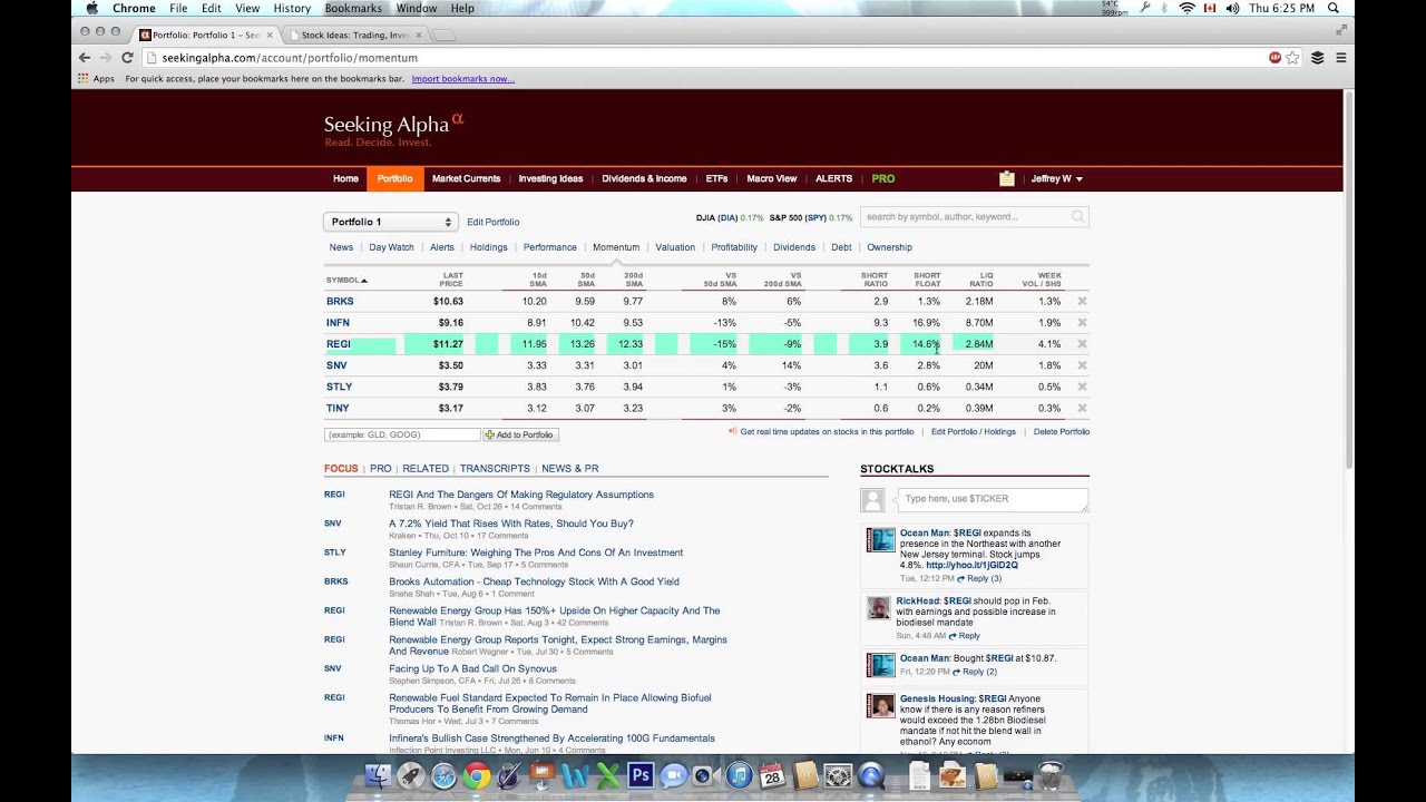 Inside My Seeking Alpha Portfolio