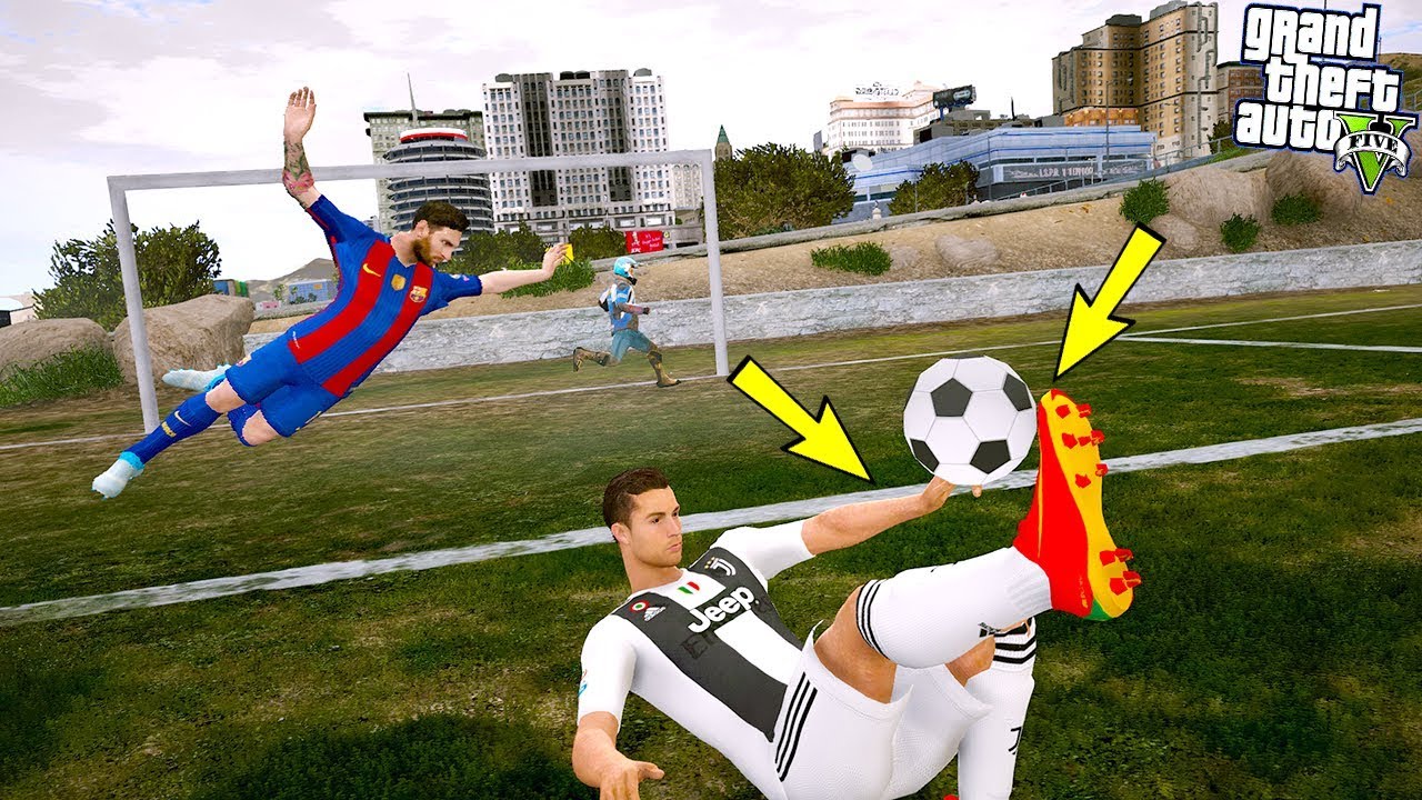 RONALDO VE MESSİ HALI SAHA MAÇI YAPIYOR! - GTA 5 FUTBOL MODU