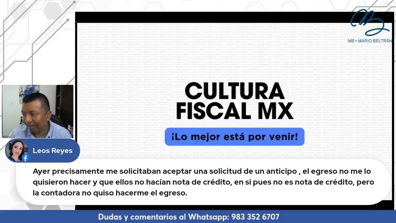CFDI por anticipos y CFDI Global