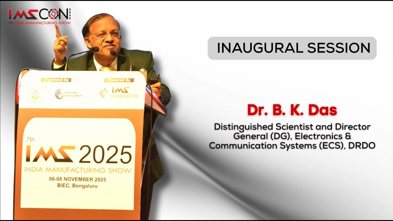 Dr. B.K. Das - DG (ECS), DRDO | Inaugural Address, IMSCON 2025