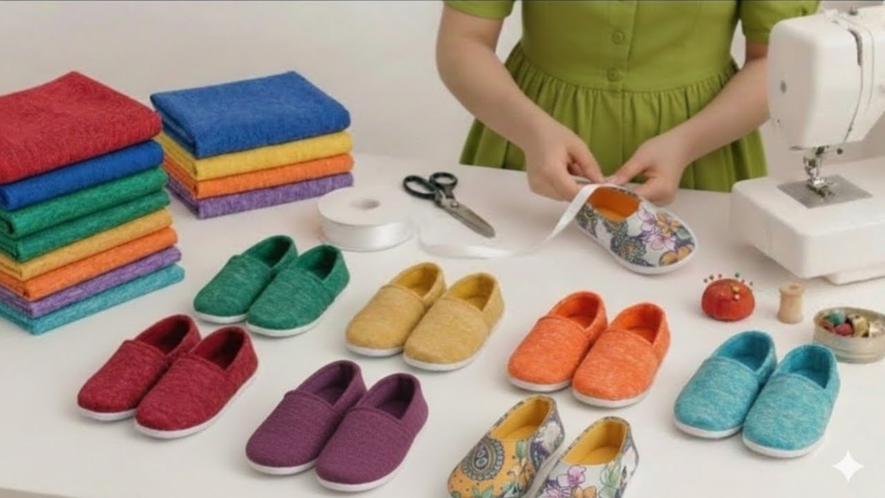 One Simple Fabric Hack → Endless Cozy Slippers