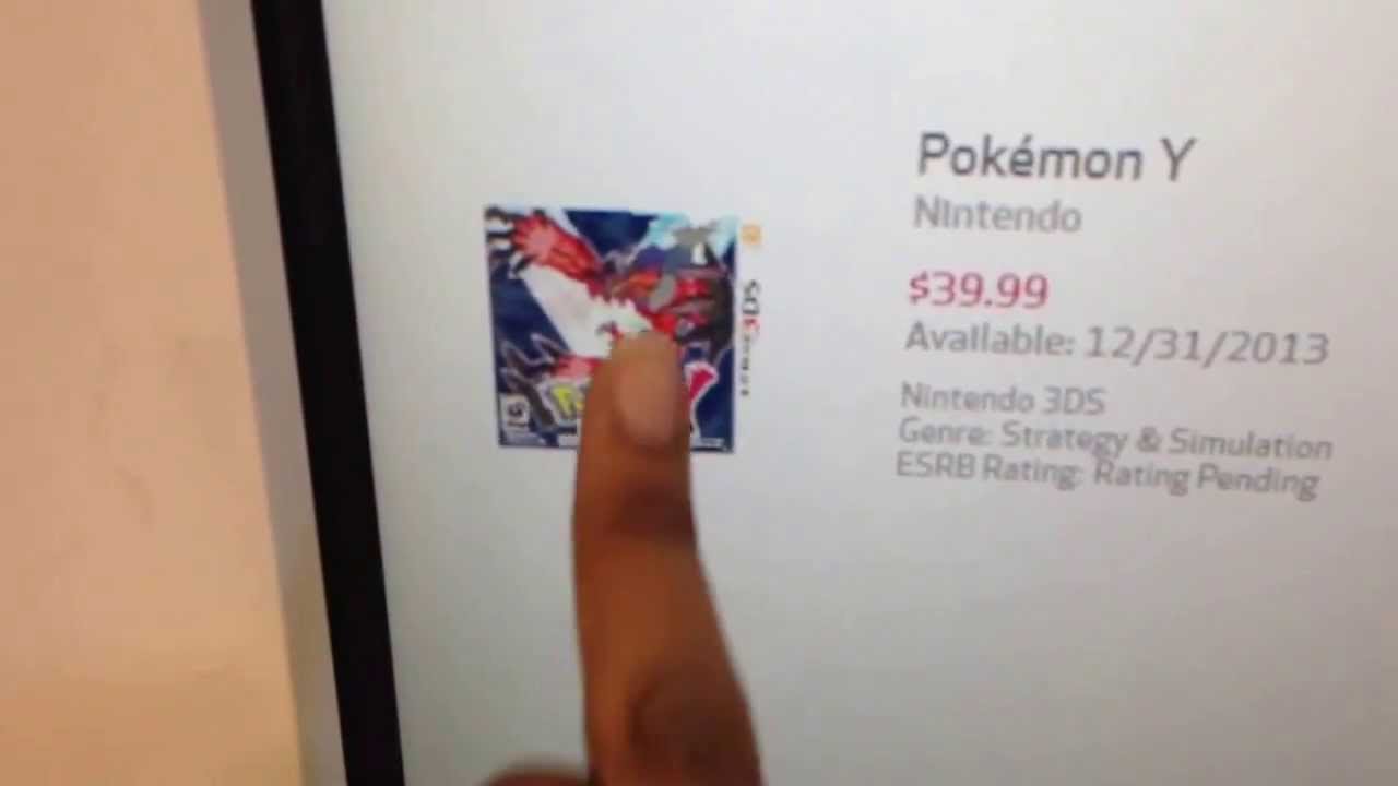 Pre-ordering Pokemon X and Y at Best Buy