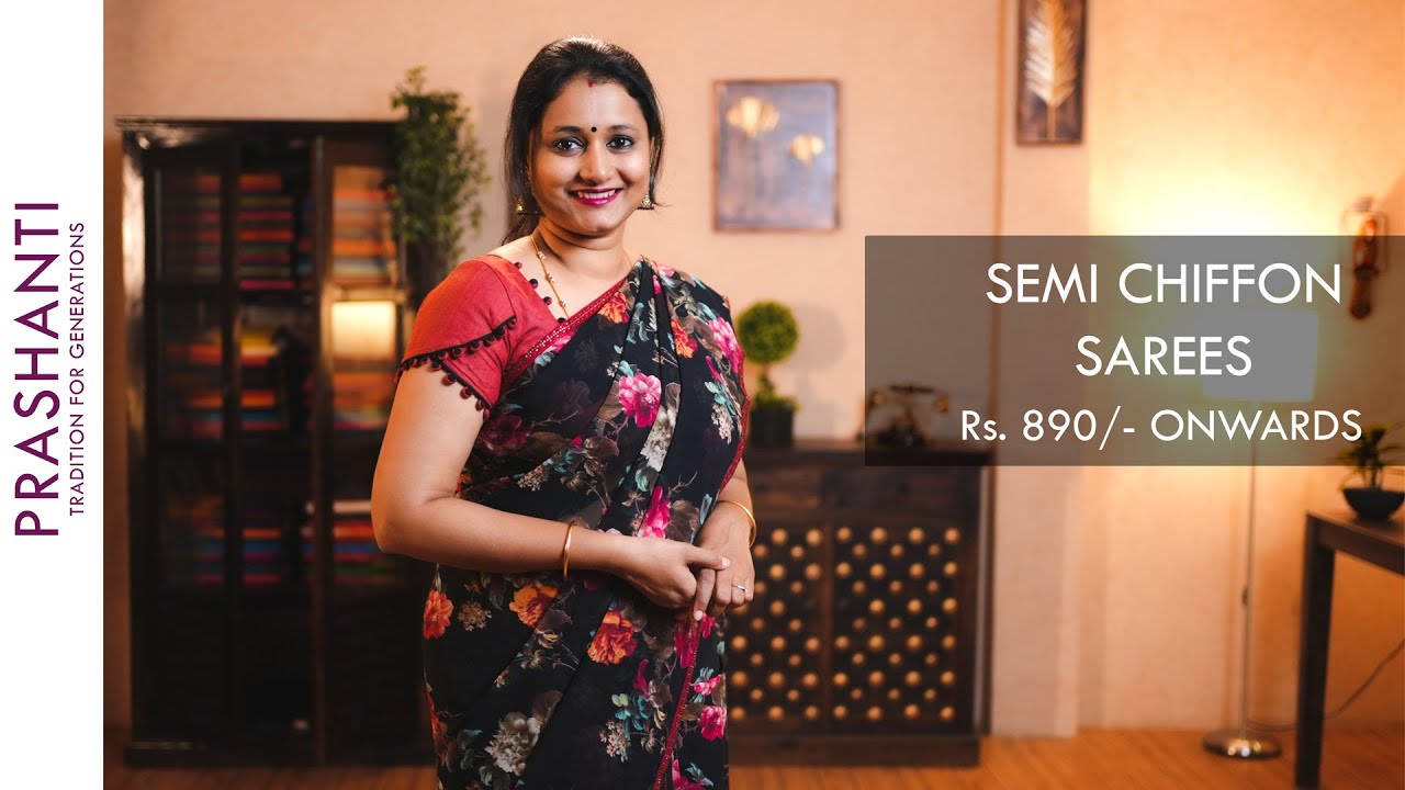 Semi Chiffon Sarees by Prashanti