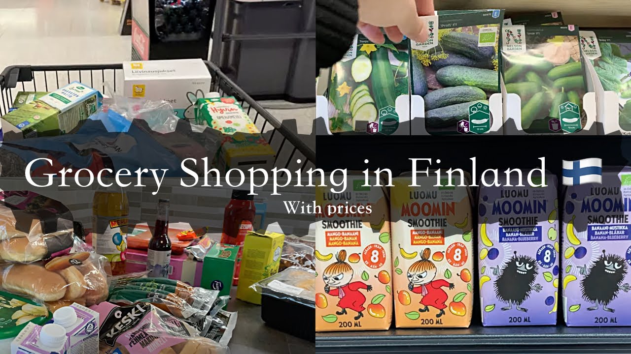 Finland Shopping Compilation #3 2024 | Food Prices | Grocery Store | Grocery Haul | Shop with Me