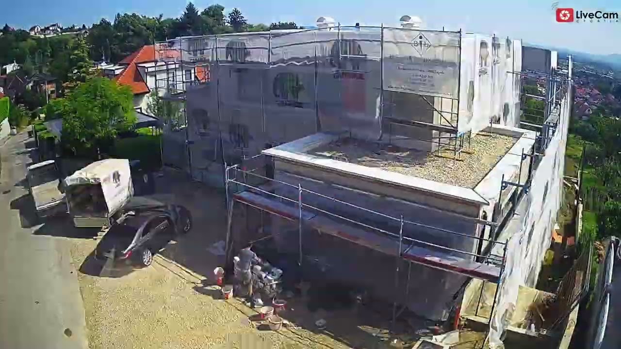Time Lapse izgradnje luksuzne stambene kuće na obroncima Samobora,  godine gradnje u nekoliko minuta