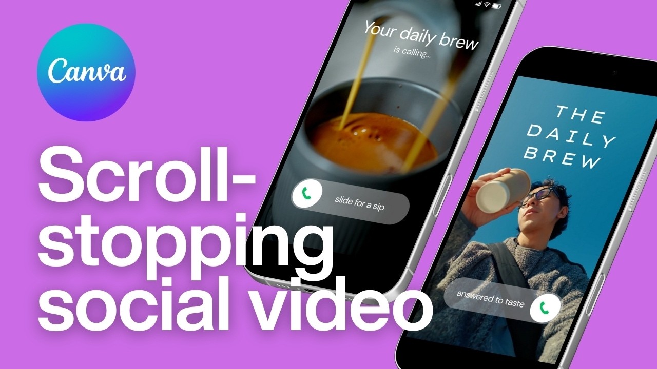 Урок по Canva: Как создать броский видеоролик для социальных сетей в Canva.