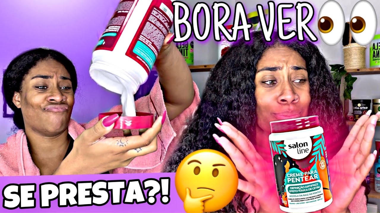 BORA VER SE PRESTA?! Testei o NOVO CREME de PENTEAR DEFINIÇÃO ANTIFRIZZ EFEITO TOUCA DE CETIM 😮‍💨
